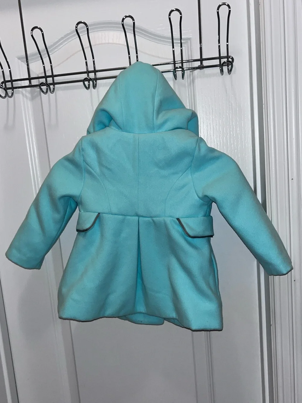 Toddler Girl’s Pea Coat Size 18M Cat & Jack Faux Fur Trim